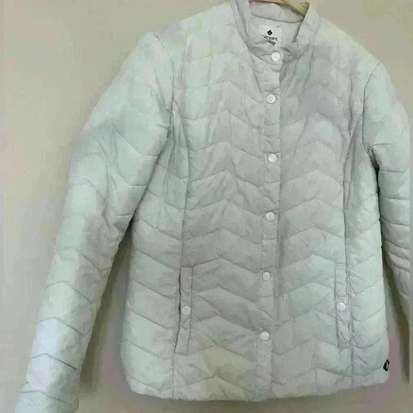 Sperry Jacket Women’s creamy white lightweight puffer outdoor jacket Size Small - Picture 2 of 5